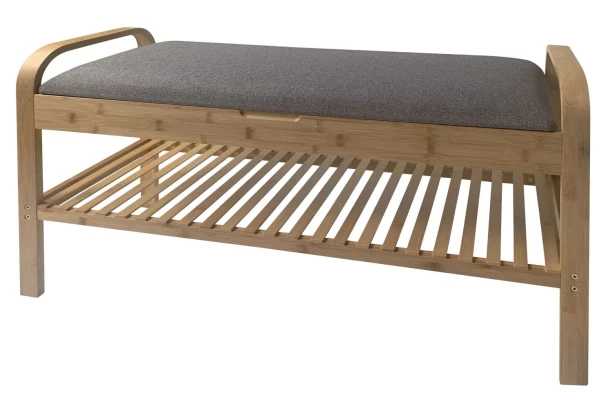 Předsíňová lavice s přihrádkou na boty Terry, bambus