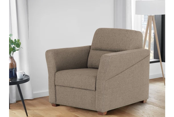 Křeslo Livia, světle hnědá látka