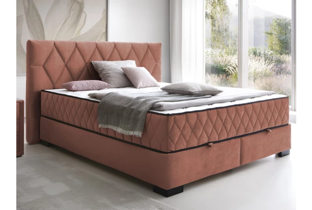 Postel Reve 160x200 cm, lososová látka