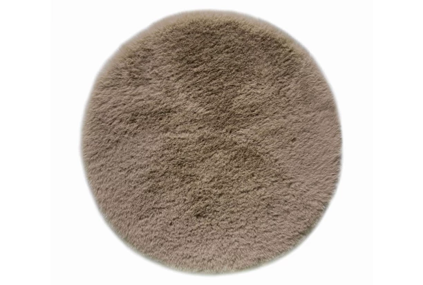 Podsedák na židle Fuzzy 35x35 cm, hnědý