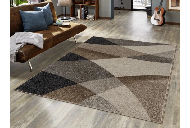 Koberec Thales 120x160 cm, béžová abstrakce