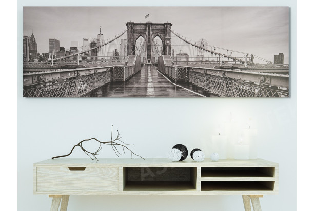 Obraz na plátně Brooklyn Bridge, 150x50 cm