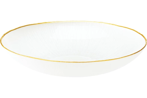 Mísa Dia 30 cm, bílá/zlatá
