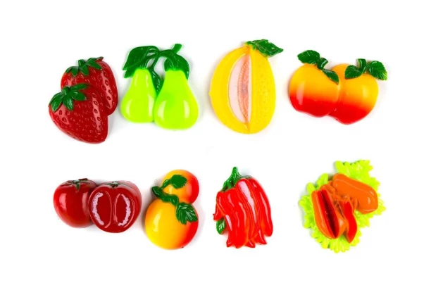 Sada magnetek (8 ks) Zelenina, ovoce