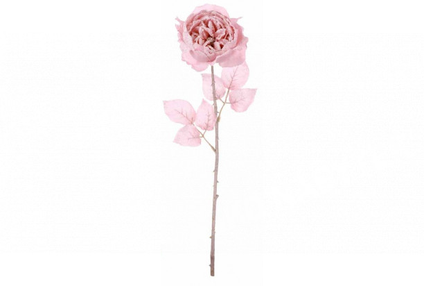 Umělá květina Anglická růže 51 cm, růžová