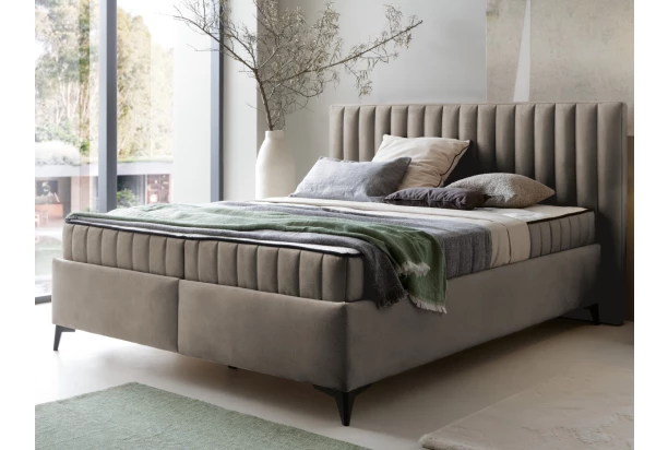 Postel Joy 160x200 cm, béžová látka