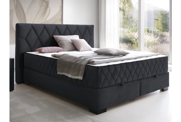 Postel Reve 160x200 cm, tmavě šedá látka