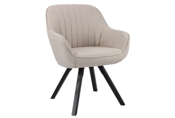 Jídelní židle Chrissy, béžová tkanina