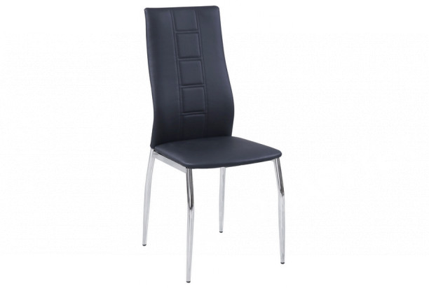 Jídelní židle Lisa, černá ekokůže