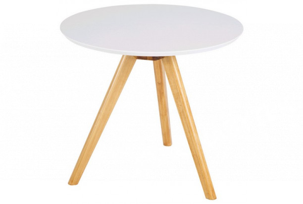 Přístavný stolek Dakota 50 cm, bílý