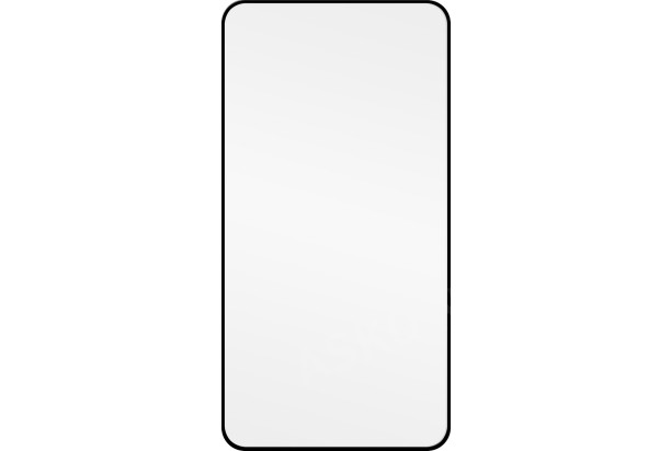 Nástěnné zrcadlo Josie 50x100 cm, černé hranaté