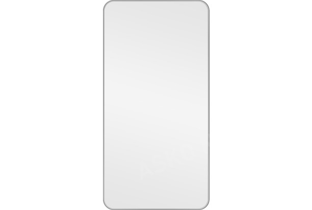 Nástěnné zrcadlo Josie 50x100 cm, stříbrné hranaté