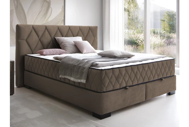 Postel Reve 160x200 cm, světle hnědá látka