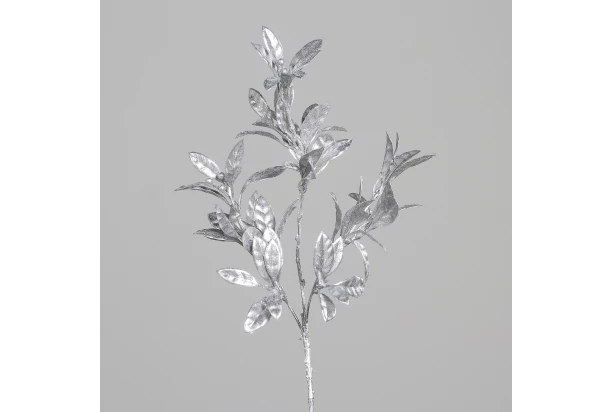 Vánoční větev 67 cm, stříbrná