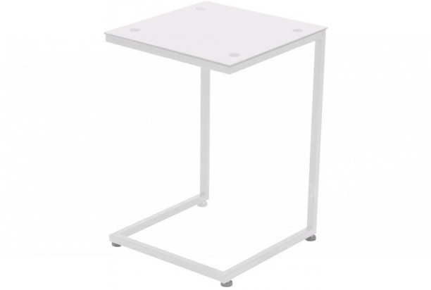 Přístavný stolek Denise, bílý