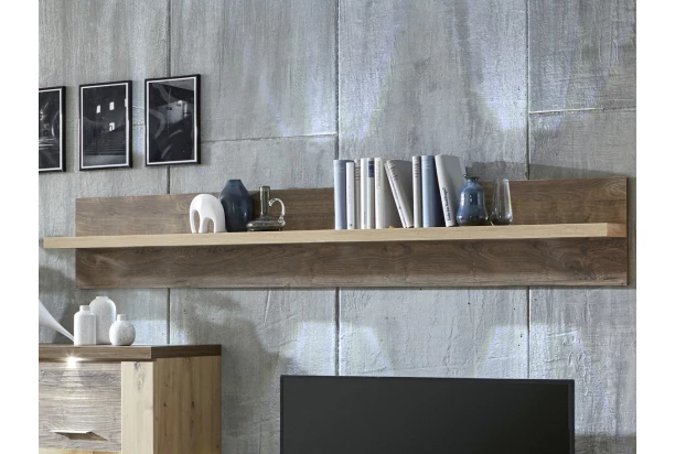 Nástěnná police Grande 200 cm, dub artisan/dub ribbeck | ASKO - NÁBYTEK