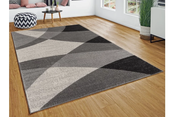 Koberec Thales 120x160 cm, šedá abstrakce