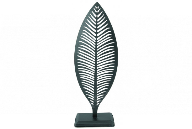 Dekorační list kovový, výška 47 cm