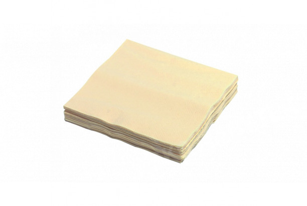 Papírové ubrousky krémové, (balení 20 ks)