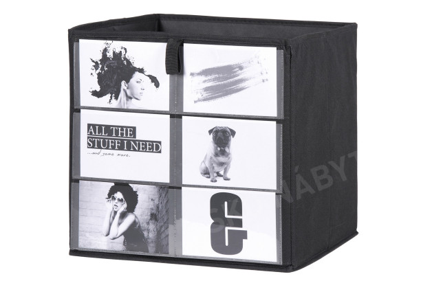 Úložný box s kapsičkami na fotky Fotobox
