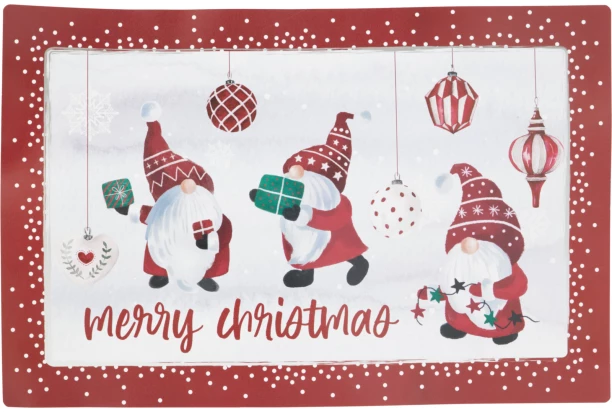 Servírovací tác Vánoční skřítci, Merry Christmas