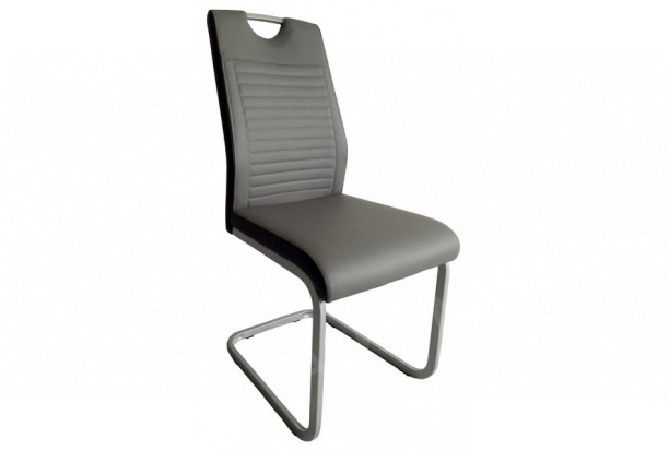 Jídelní židle Rindul, šedá/černá ekokůže
