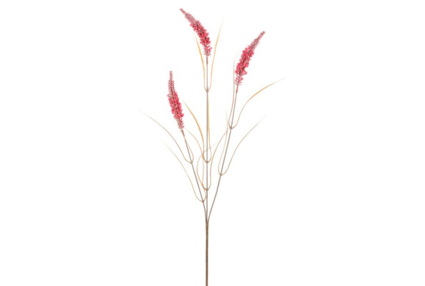 Umělá květina Větev pšenice 75 cm, růžová