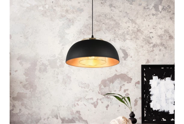 Lustr Punch, černo-zlatý