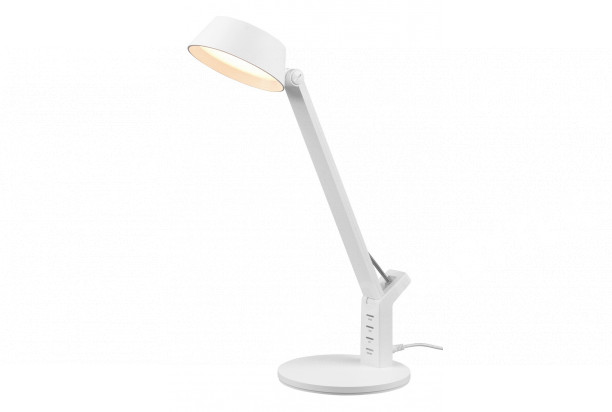 Stolní LED lampa Ava 40 cm, bílá, USB