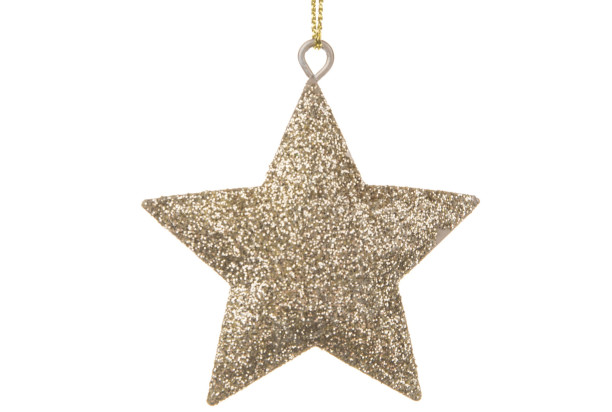 Vánoční dekorace Závěsná hvězda, zlatá