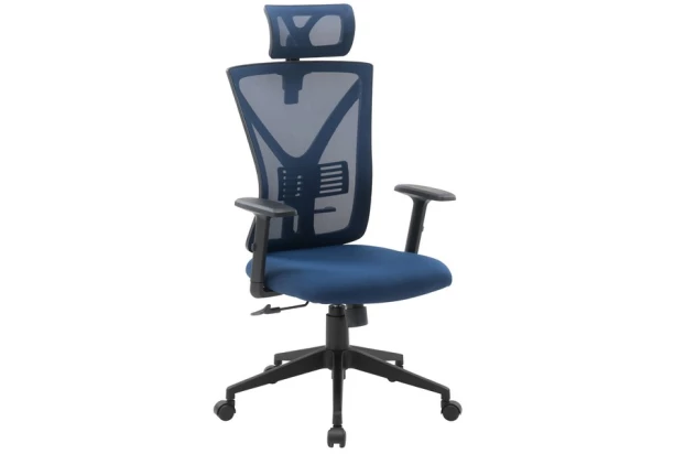 Kancelářská židle Image, modrá látka