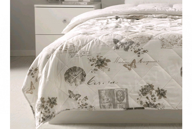 Přehoz na postel Fleur 220x240 cm, bílý