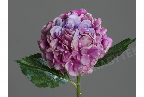 Umělá květina Hortenzie, levandulová