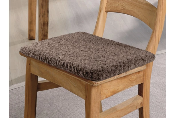 Podsedák na židle Teddy 40x40 cm, hnědý