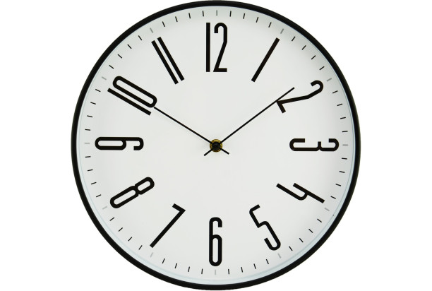 Nástěnné hodiny 30 cm, černé