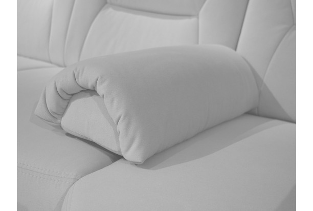 Doplňkový područkový polštář Relaxness 23x50 cm, světle šedá látka