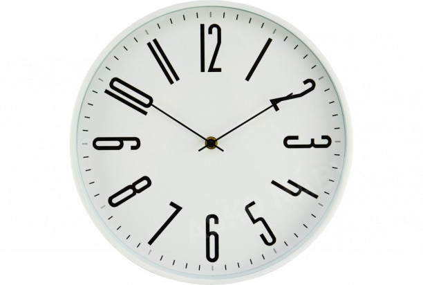 Nástěnné hodiny 30 cm, bílé