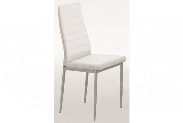 Jídelní židle Simone, bílá ekokůže
