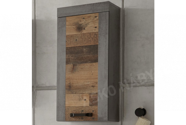 Nástěnná koupelnová skříňka Indiana, vintage optika dřeva