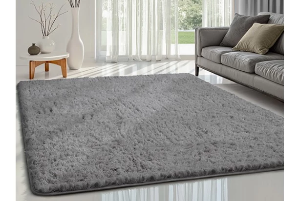 Koberec Fluffy Shaggy 120x160 cm, šedý