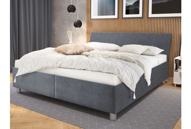 Postel Bali 160x200 cm, kouřově šedá látka