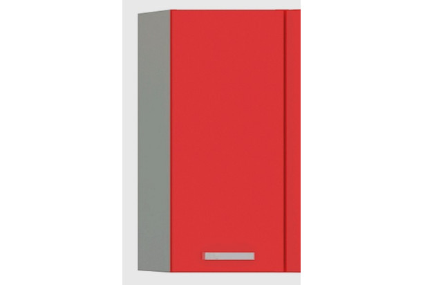 Horní kuchyňská skříňka Rose 30G, 30 cm, červený lesk