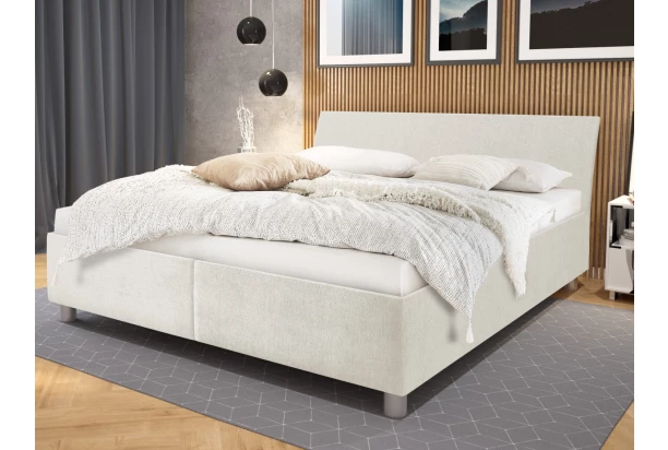 Postel Bali 160x200 cm, krémová látka