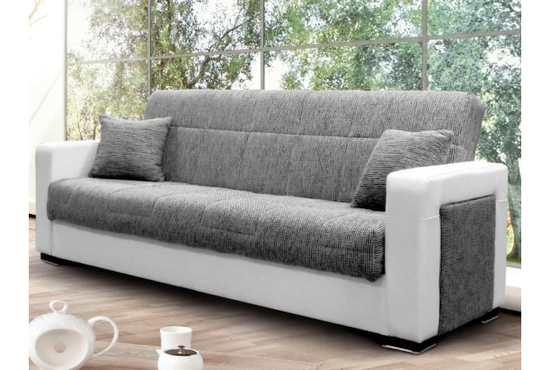 Pohovka Olivia 3K, bílá ekokůže