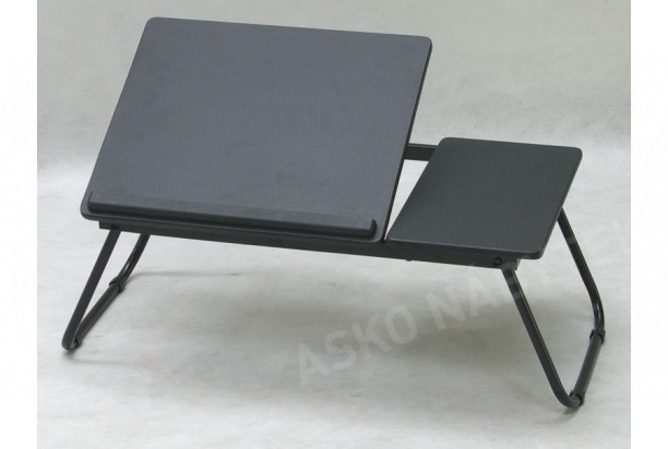 Polohovatelný přenosný stolek Laptop, černý