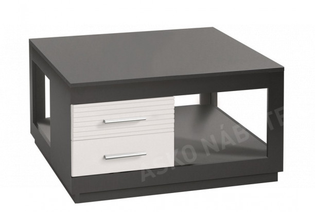 Konferenční stolek Kolibri, šedý/bílý