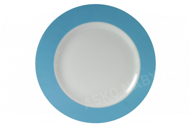 Talíř 30,5 cm Basic Colours, modrý okraj