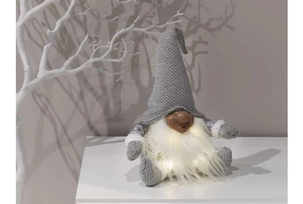 Vánoční dekorace LED skřítek, 35 cm