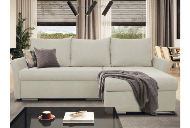 Rohová sedačka Dexter, béžová látka