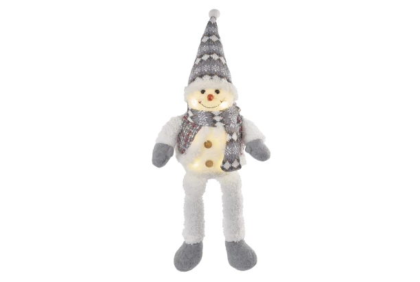 Vánoční dekorace LED sněhulák, 31 cm